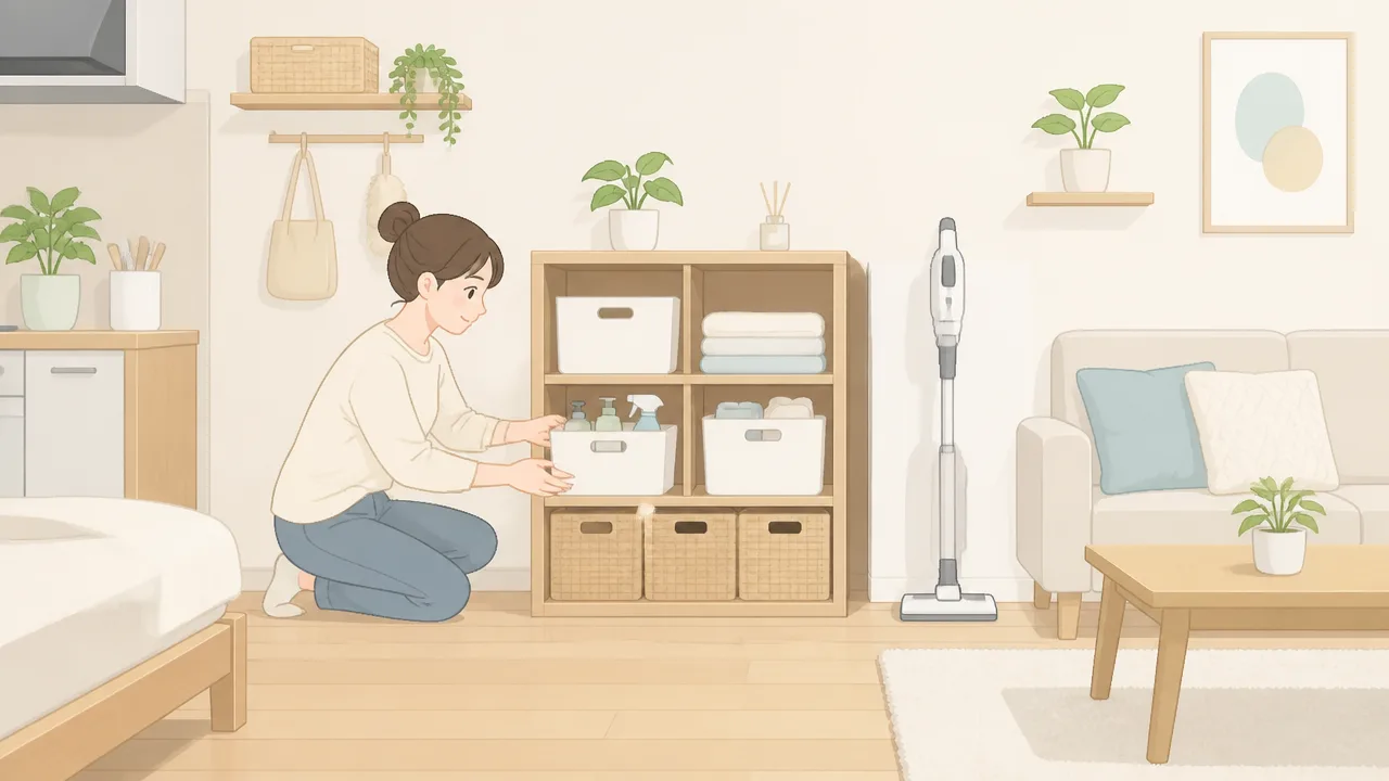 一人暮らしの収納と掃除が楽になる部屋づくりのコツ